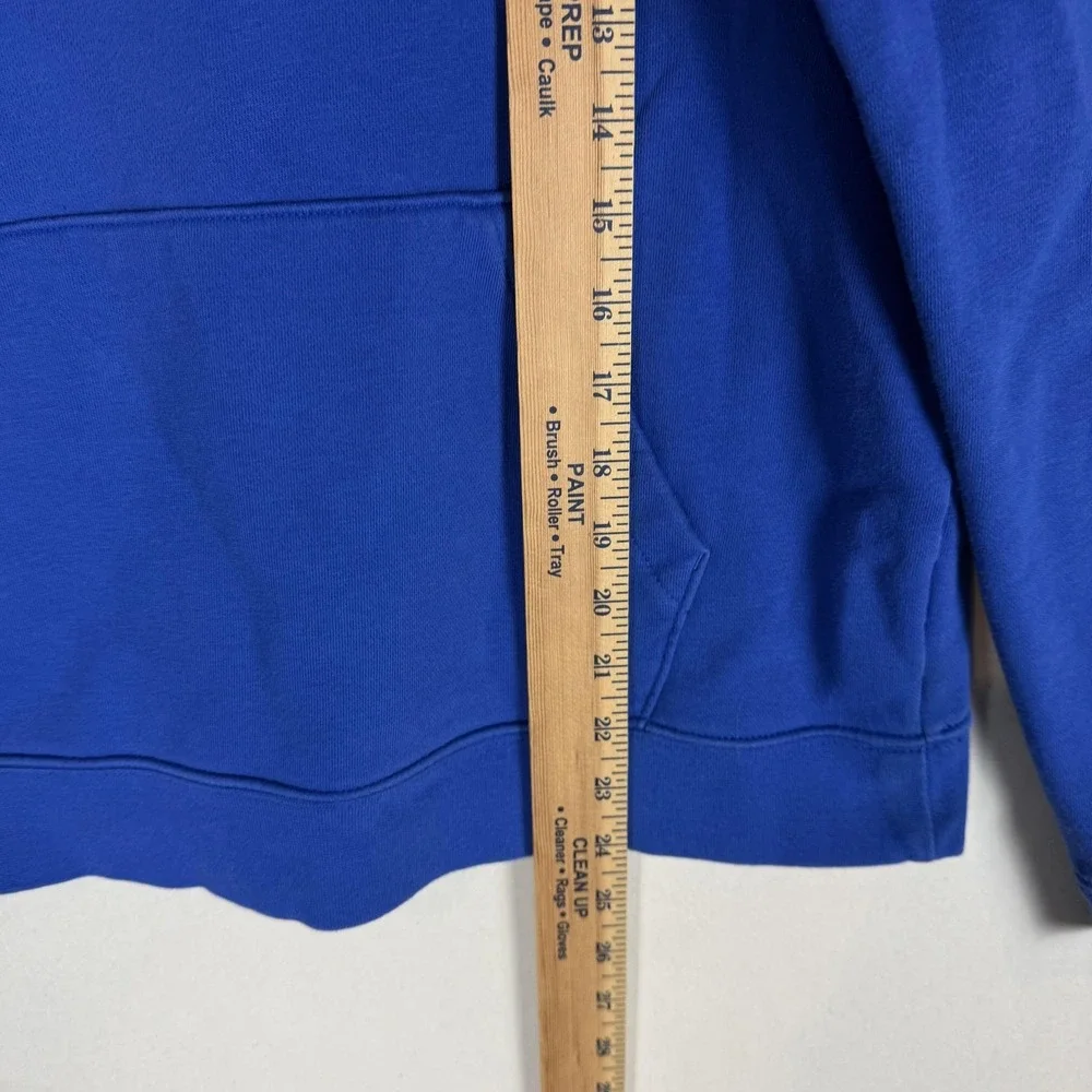 Nike Hoodie Mens Medium Blue Pullover Fleece Small Swoosh Kangaroo‎ Pocket